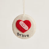 Brave With Love Badge