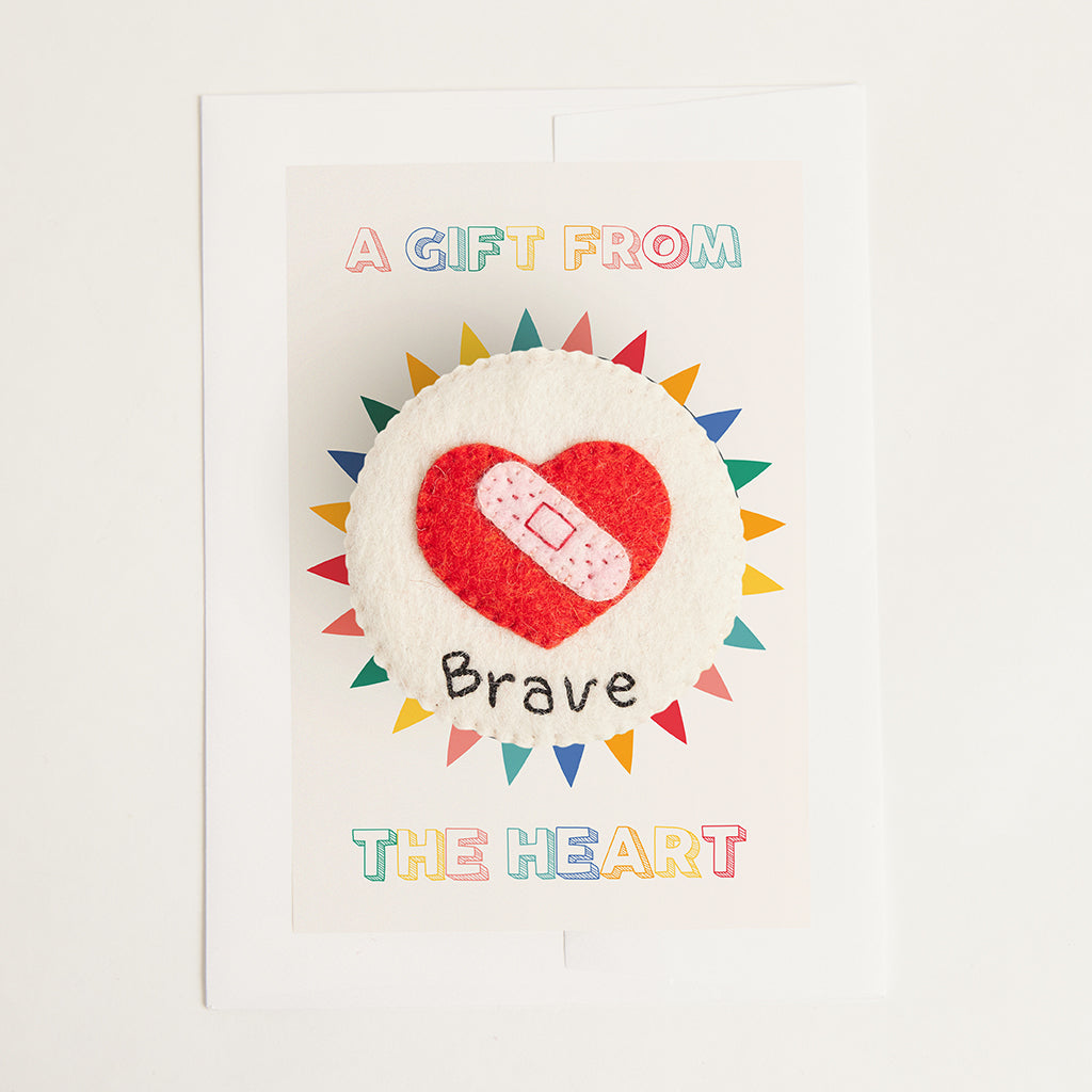 Brave With Love Badge