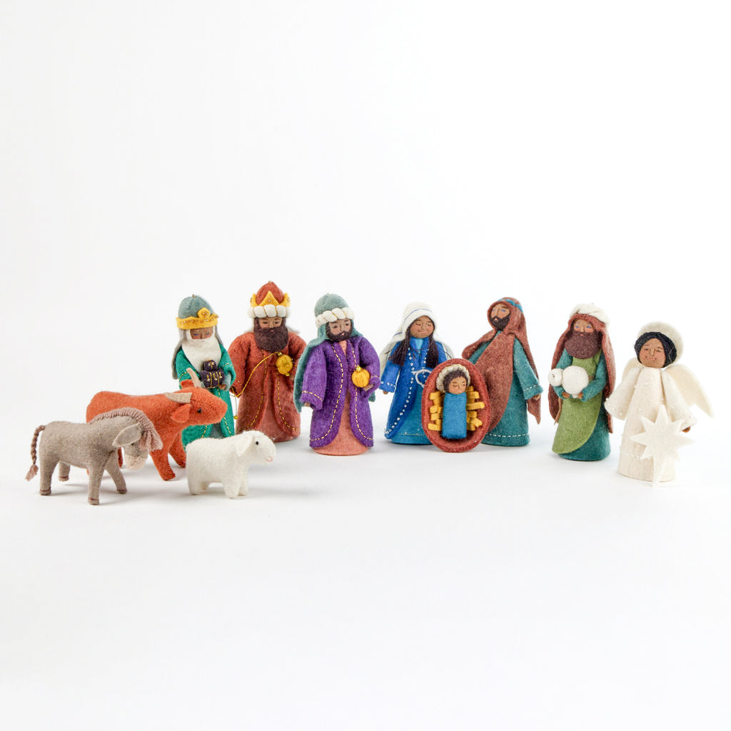 Holy Night Nativity Scene - Brown