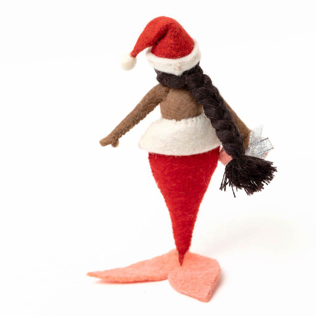 Christmas Gifts Mermaid Ornament - Brown