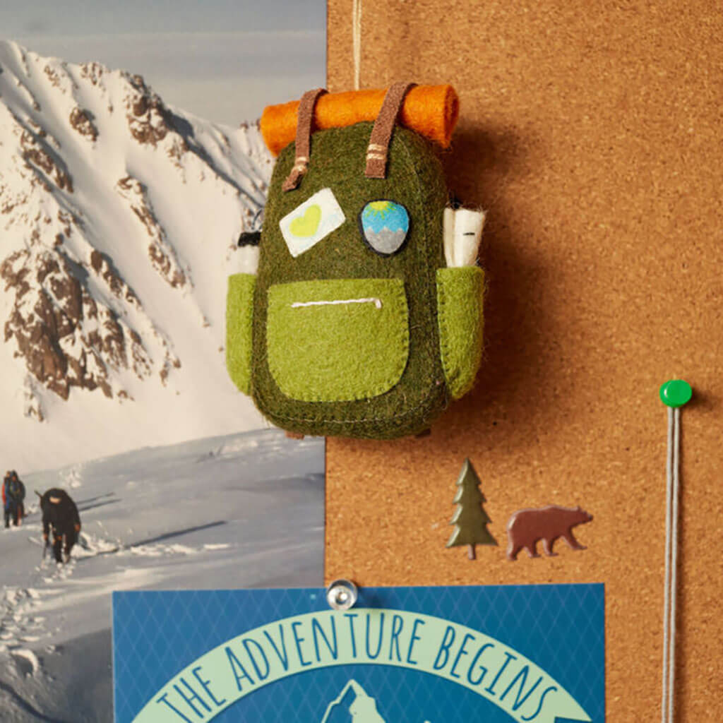 Love Camping Backpack Ornament