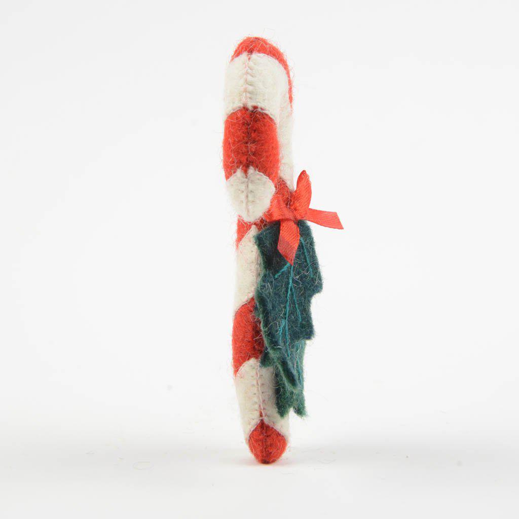 Red and White Candy Cane Ornament