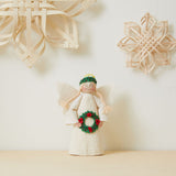 Santa Lucia Angel Tree Topper With Light Blonde Braids