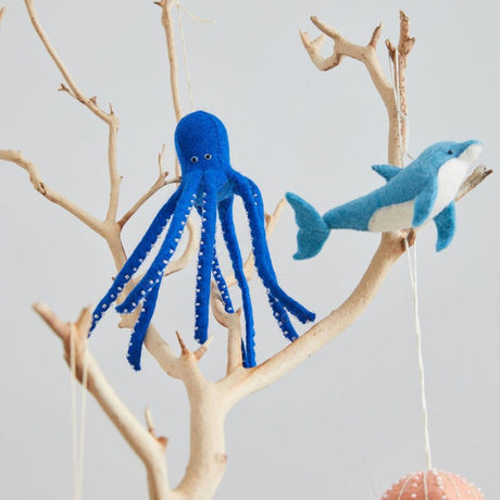 Octo-Blue Octopus Ornament