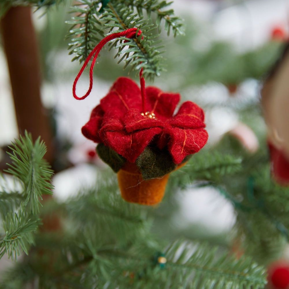 Holiday Bloom Poinsettia Ornament