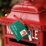 Green Letter to Santa Ornament