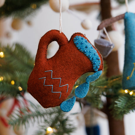 Aquarius Zodiac Ornament