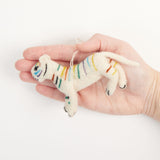 Little Rainbow Walk Tiger Ornament