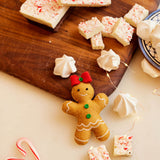 Gingerbread Cookie with Bow Ornament