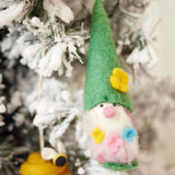 Hippie Flower-Power Tomte Ornament