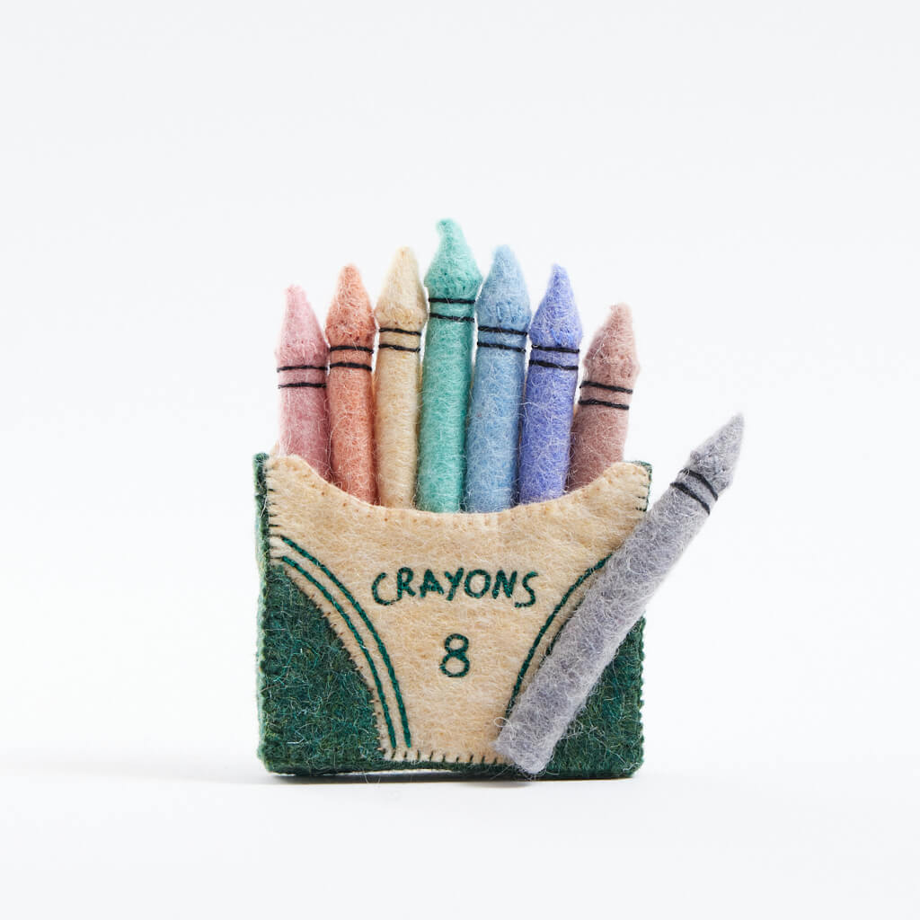 Pastel Color Me Crayons Ornament