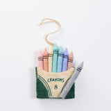 Pastel Color Me Crayons Ornament