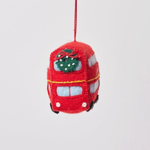 Double Decker London Bus Ornament