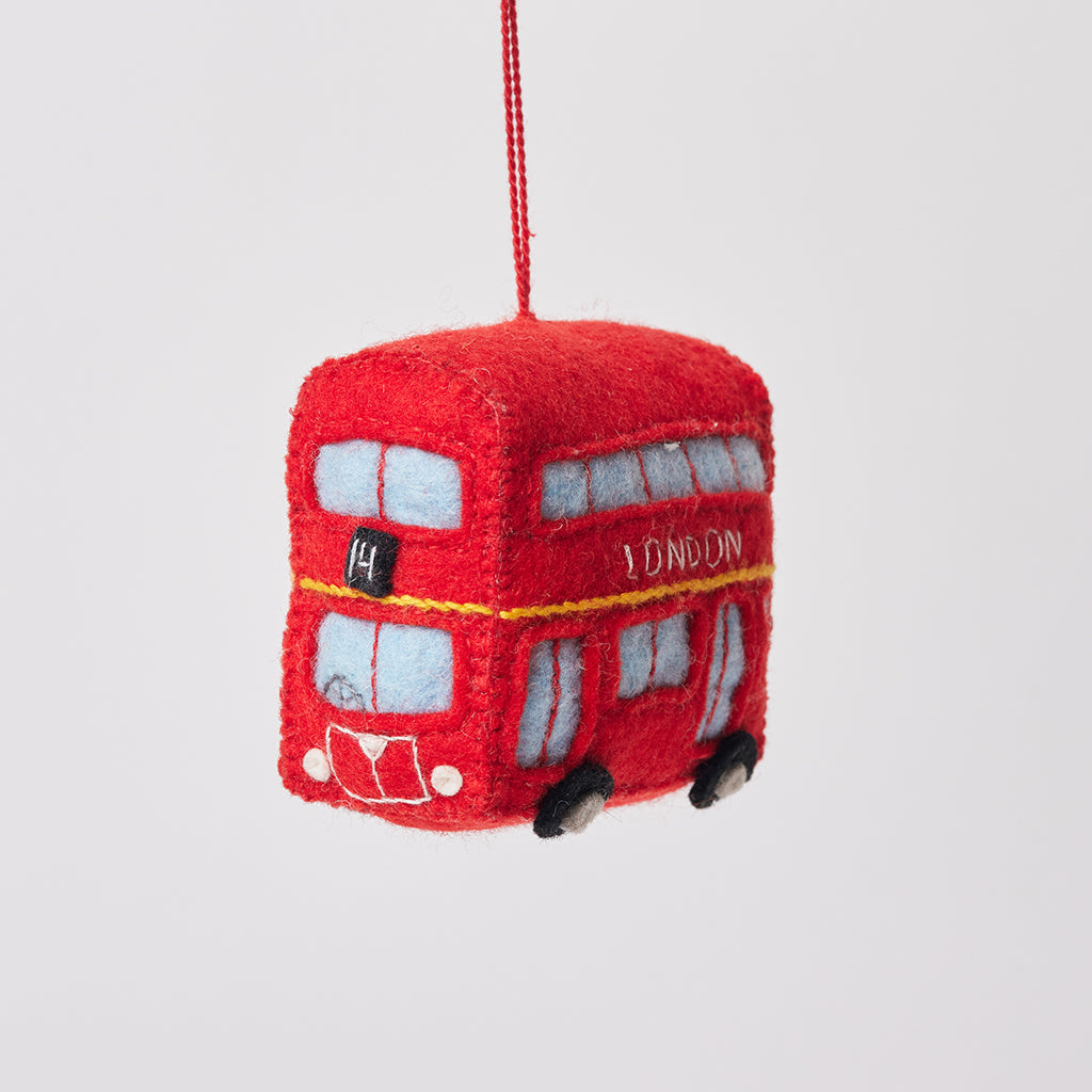 Double Decker London Bus Ornament