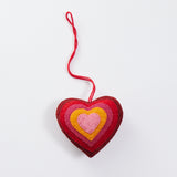 Expanding Love Dark Red Heart Ornament