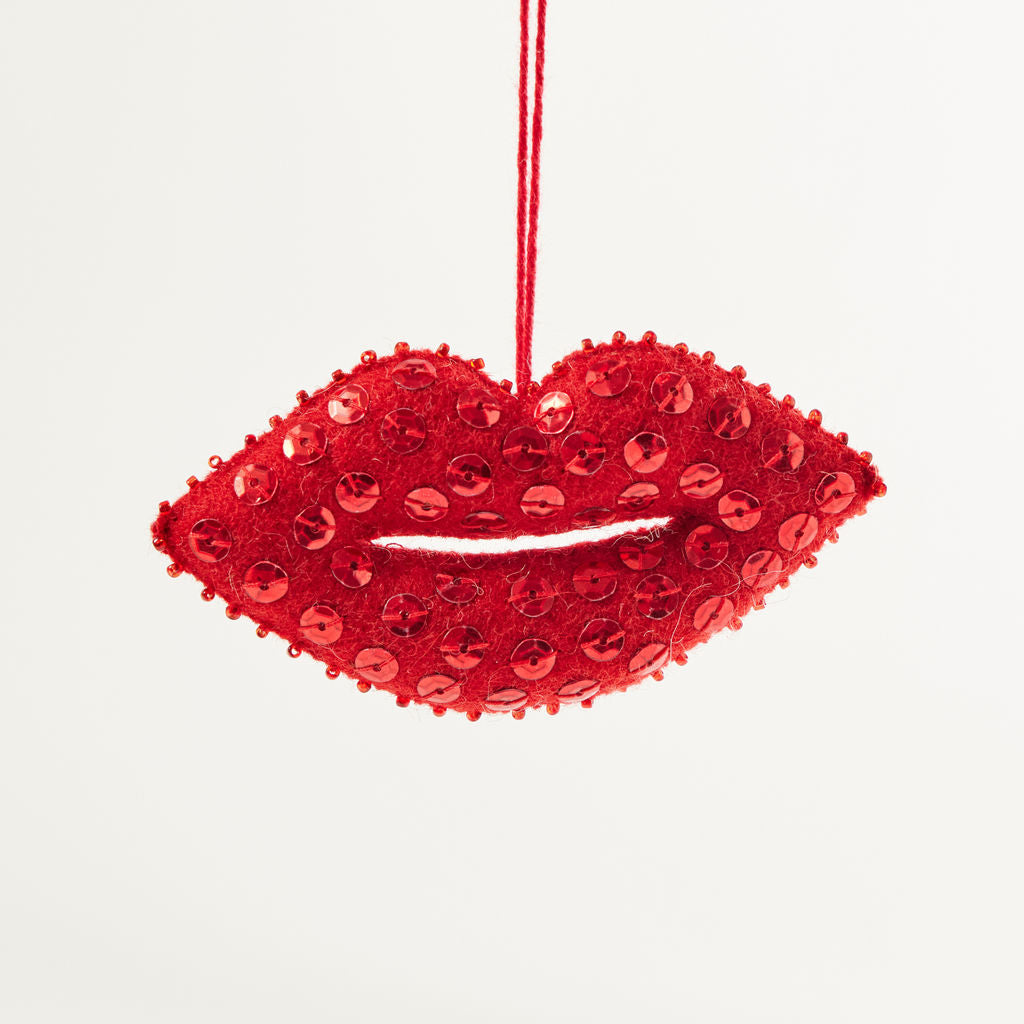 Fancy Lips Ornament