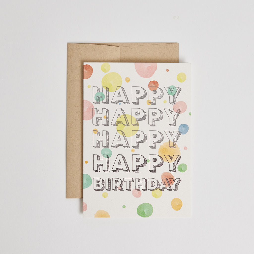 Happy Birthday Dot Card