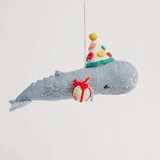 Best Birthday Wishes Sperm Whale Ornament