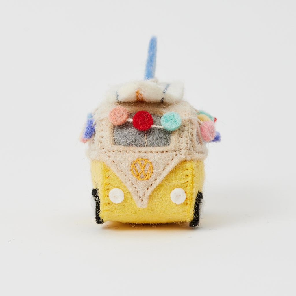 Holiday Surf's Up Hippie Bus Ornament