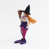 Magical Broomstick Witch Mermaid Ornament