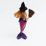 Magical Broomstick Witch Mermaid Ornament