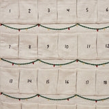 Bundle: Linen Advent Calendar with Set of 24 Mini Ornaments