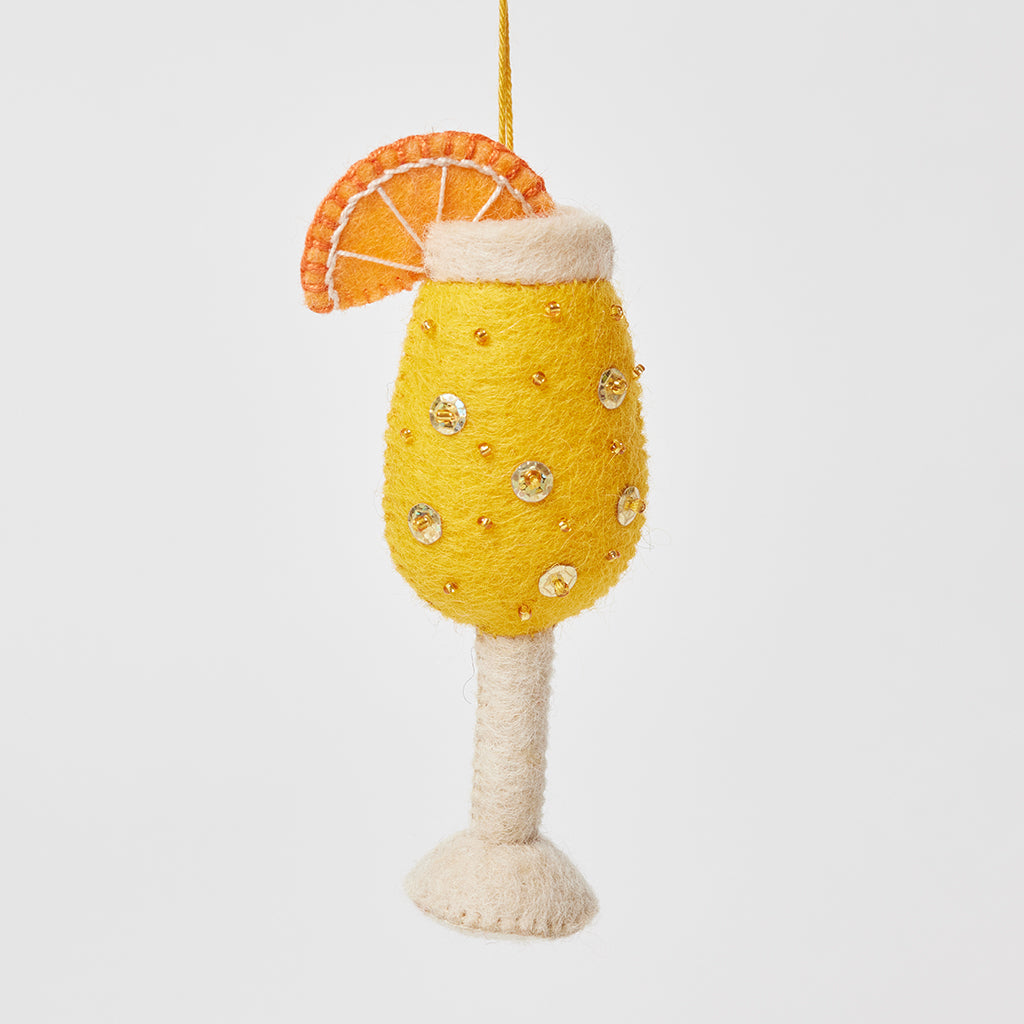 Mimosa Cocktail Ornament