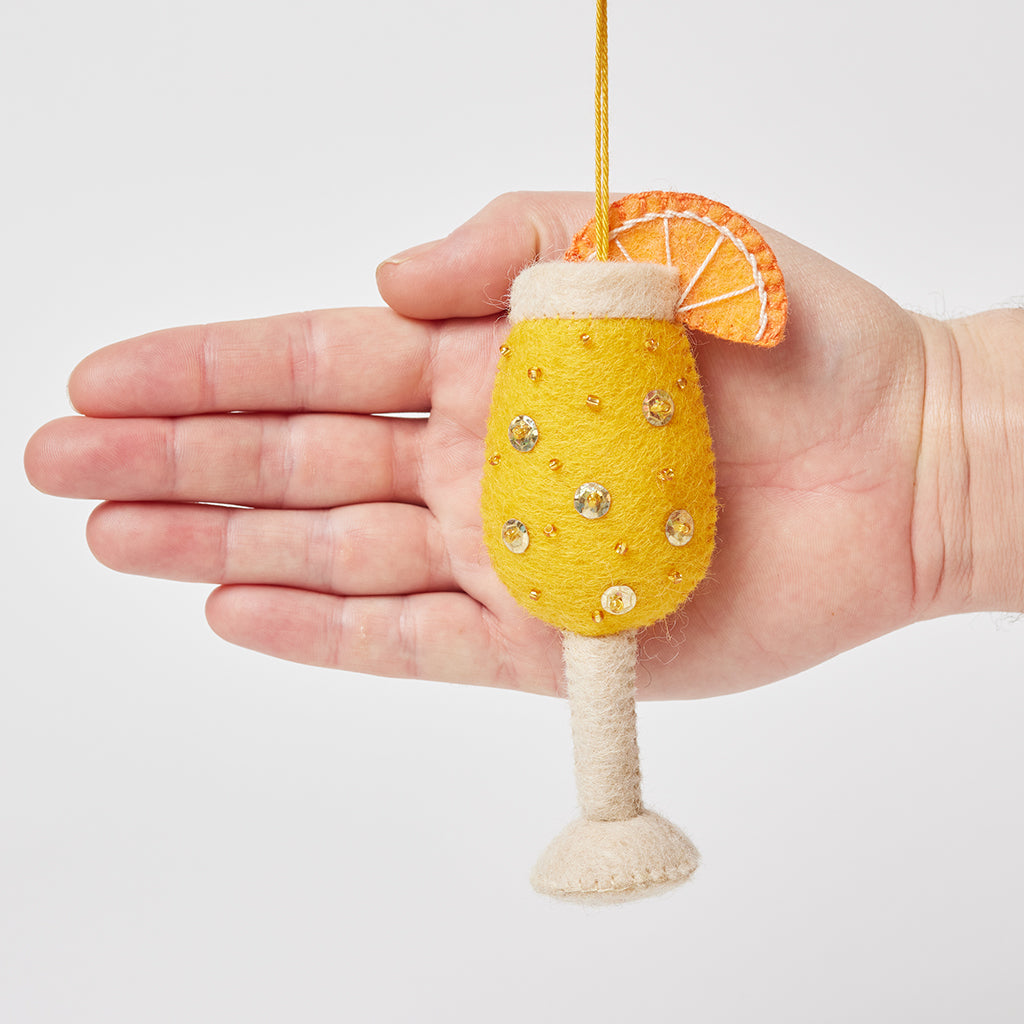 Mimosa Cocktail Ornament