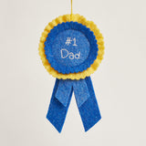 #1 Dad Ribbon Badge