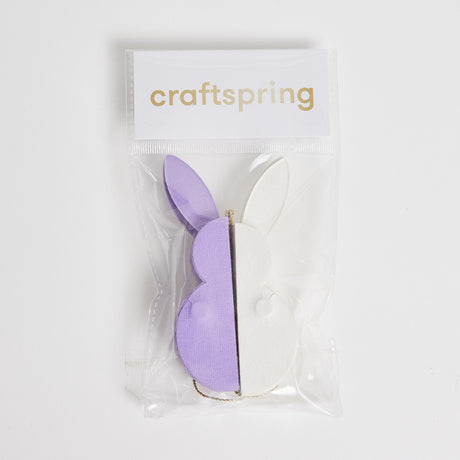 Honeycomb Paper Bunny Ornament Set of Two