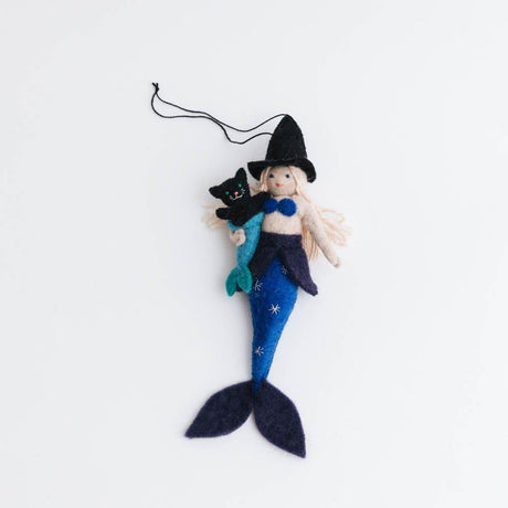 Purrfect Witch Mermaid Ornament