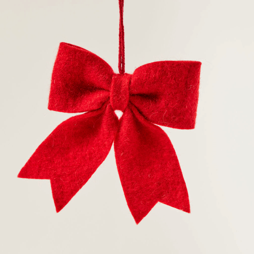 Red Bows Set of 4 Ornament Bundle