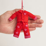 Red Heart Pajamas Ornament