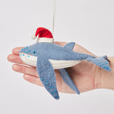 Happy Santa Humpback Ornament