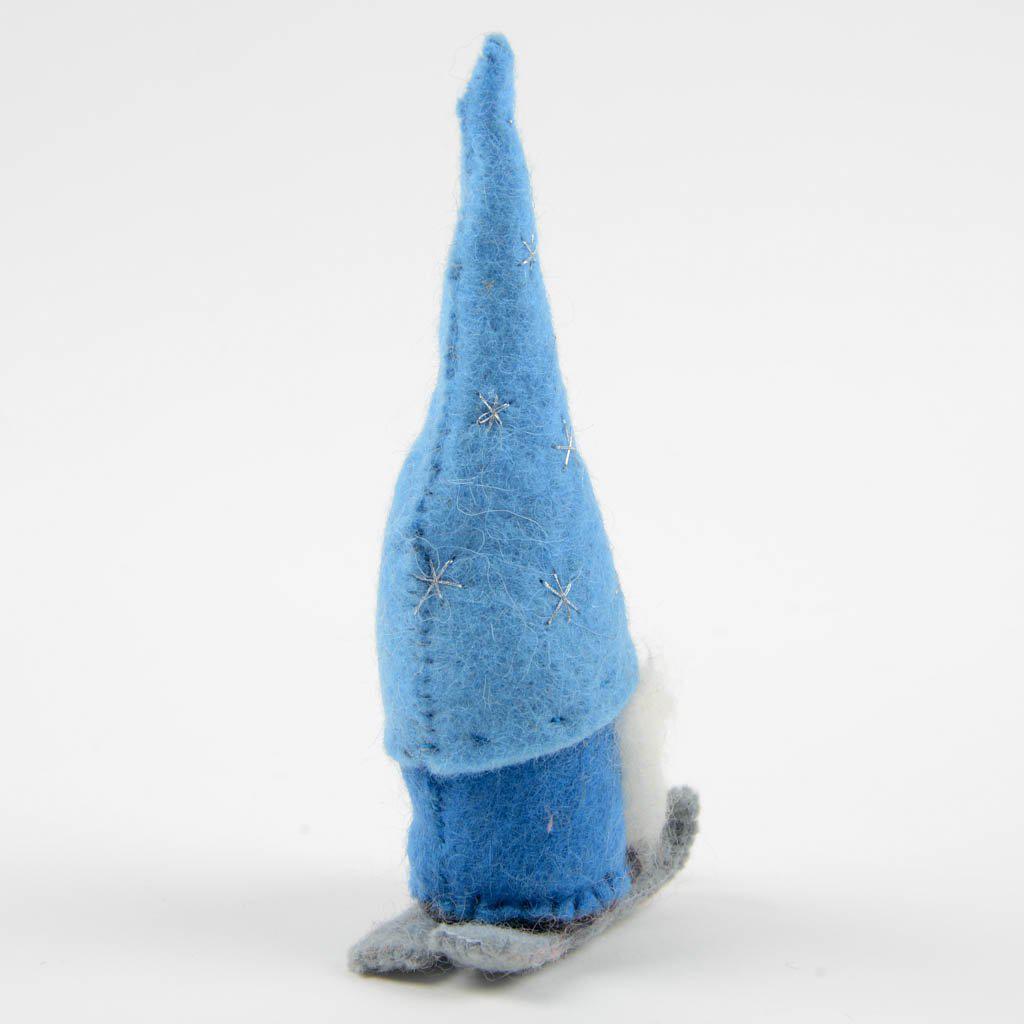 Skiing Tomte Ornament