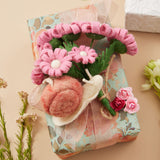 Pink Slow Living Snail Ornament