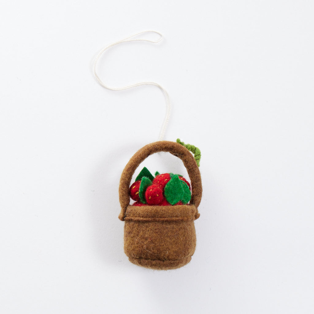 Strawberry Basket Ornament