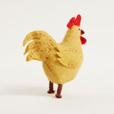 Strutting Yellow Rooster Ornament