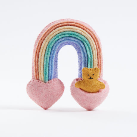 Teddy Bear Rainbow Ornament