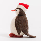 Santa Penguin Ornament